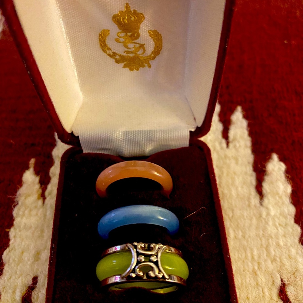 GCD Sterling Silver Triple Ring Set